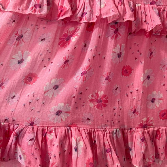 LoveShackFancy Pink Tiered Ruffled Maxi Skirt - Picture 6 of 13